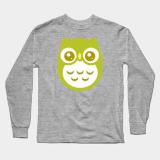 Green Cute baby Owl Long Sleeve T-Shirt